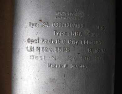 Opel Kadett C City Auspuff